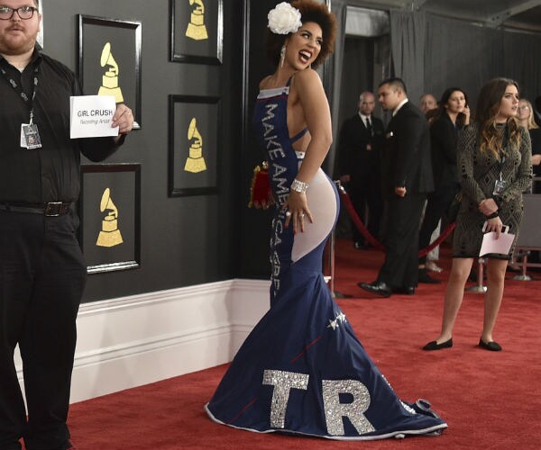 Singer Wears 'Make America Great Again' Outfit at Grammys