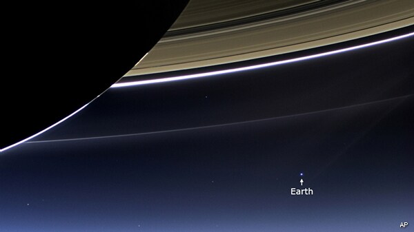 Earth: Saturn, Mercury Vantage Points Show Our Planet in NASA Photos