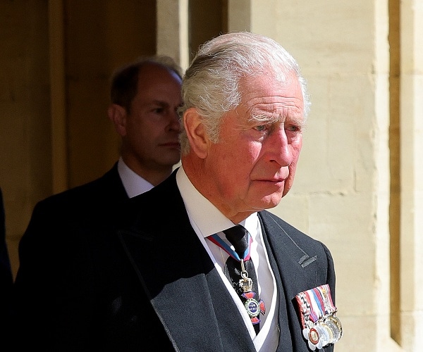 prince charles walks out of chapel