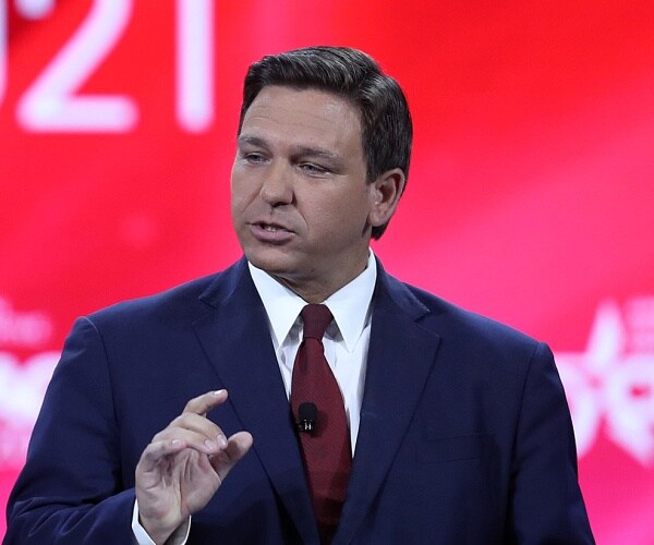 ron desantis speaks onstage at cpac