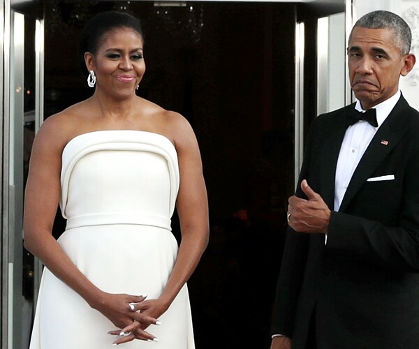 Michelle Obama State Dinner Dress Promotes Lady Gaga's Designer