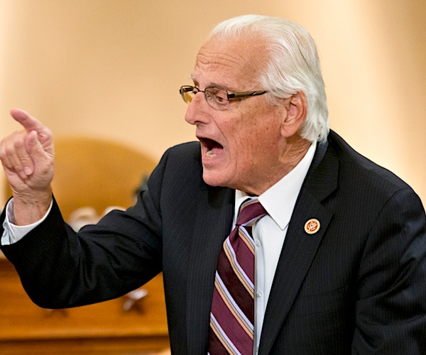 bill pascrell points and speaks during a house session