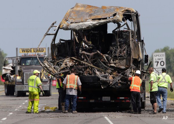 FedEx Sued Over Fiery California Bus Crash That Killed 10