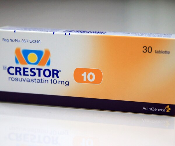 a box of crestor tablets on a table