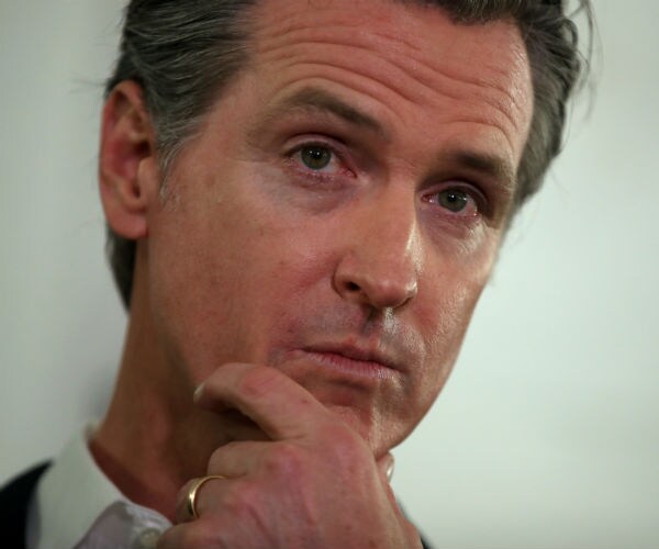 California Gov. Gavin Newsom is seen