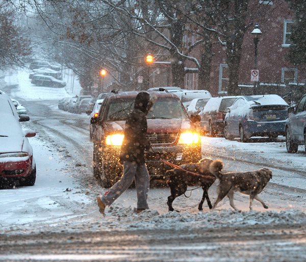 Snowstorm Slams Roads, Cancels Flights Across Northeast