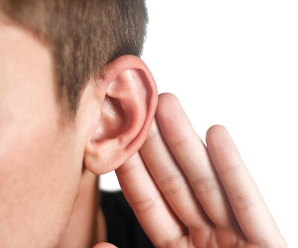 a man with hearing loss