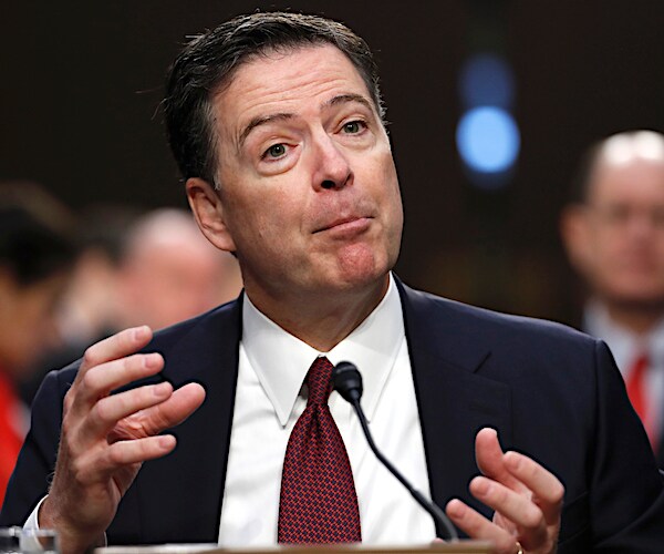 james comey exults and gestures during contentious congressional testimony