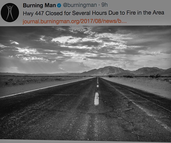 Burning Man Wildfire Blocks Road, Threatens Annual Festival