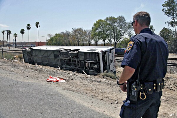 Tour Bus Crash: Rollover in Southern California Injures 52 Riders