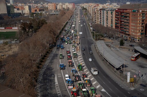 Thousands of Spanish Farmers Stage a Second Day of Tractor Protests over EU Policies and Prices