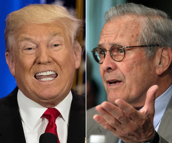 Donald Rumsfeld: Donald Trump 'Clearly' Gets His Vote