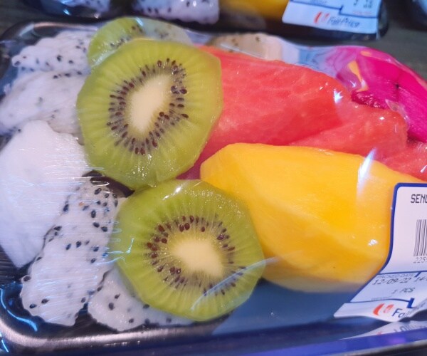 packaged pre-cut fruits