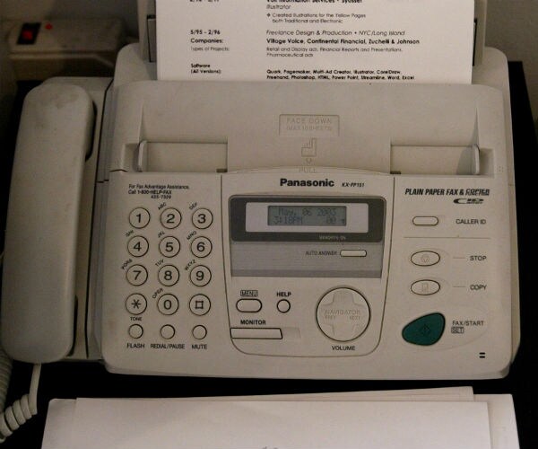 a fax machine