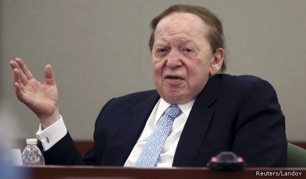 Adelson Wants to Back Republicans Who Can Win in 2016