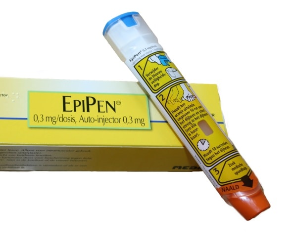 EpiPen box and EpiPen