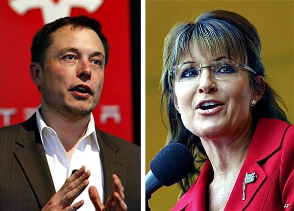 Musk vs. Palin: Tesla Co-Founder 'Wounded' by Ex-Governor's 'Loser' Tag