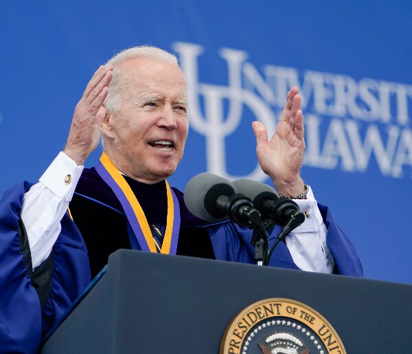 Joe Biden delivers a commencement address