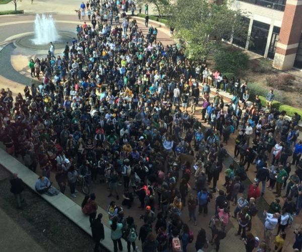 After Alleged Racism at Baylor, 300 Walk Black Student to Class