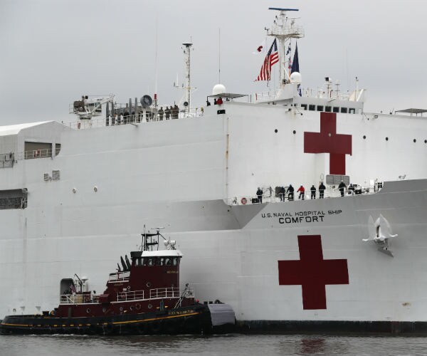 Hospital Ship Comfort Has 20 Patients; Navy Expecting More