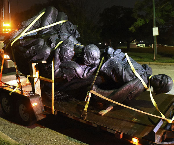 Baltimore Confederate Monuments Removed Overnight