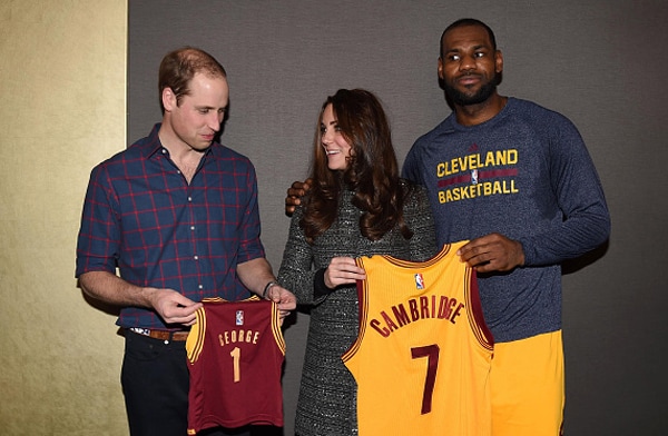 LeBron James: Royal Protocol Broken by 'King' With Duchess Kate