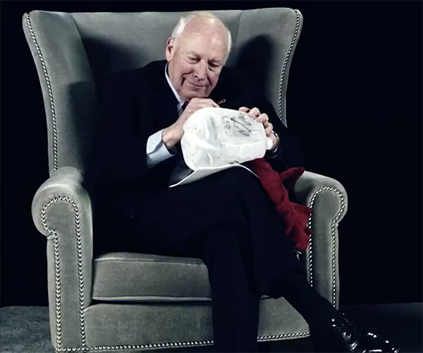 Dick Cheney 'Waterboard Kit' Autographed in Sacha Baron Cohen Teaser