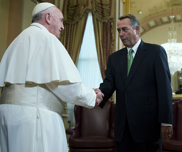 Boehner Gets Emotional Over Pope's Appearance