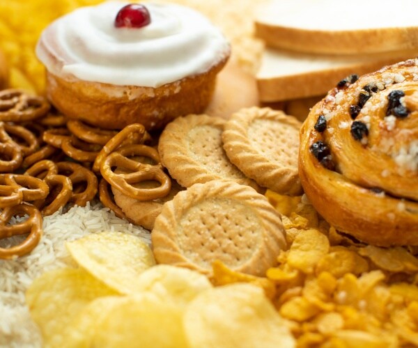 ultra-processed foods including cookies, pastries, chips