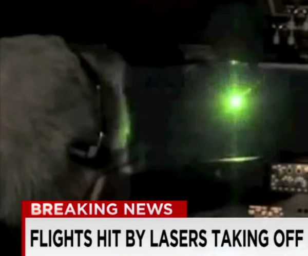 Lasers Hit Jets in Flurry of Overnight Strikes; 1 Arrested in New York