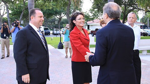 Michael Reagan and Sarah Palin