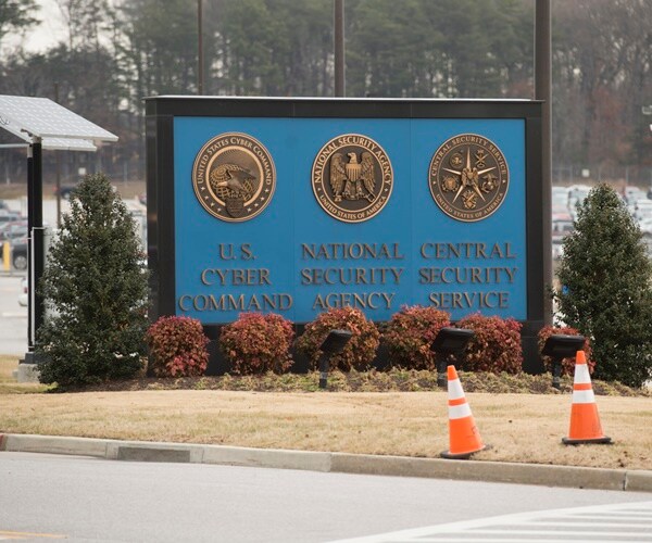 a sign at the headquarters of the nsa.