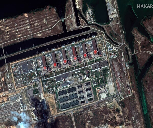 satellite image of a nuclear plant in Ukraine