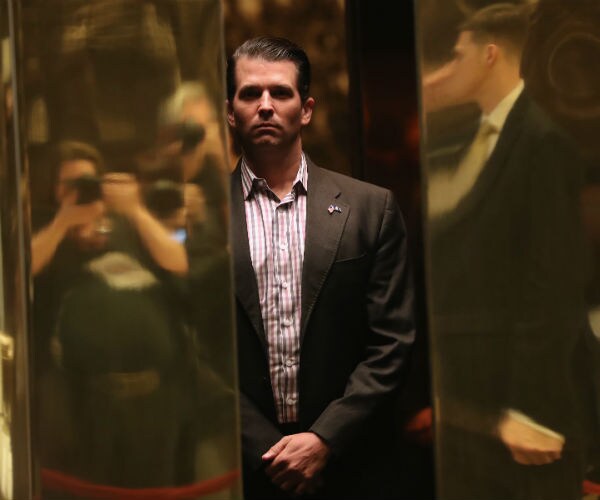 donald trump jr at trump tower elevator