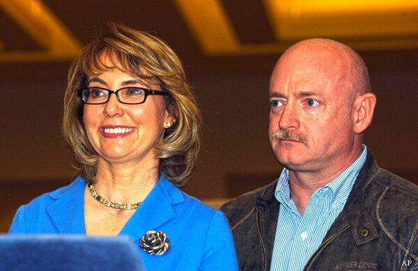 Gabrielle Giffords Attends NY Gun Show to Oversee New Safety Measures