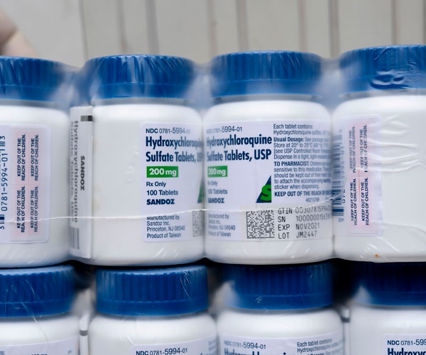 a package of bottles of hydroxychloroquine tablets