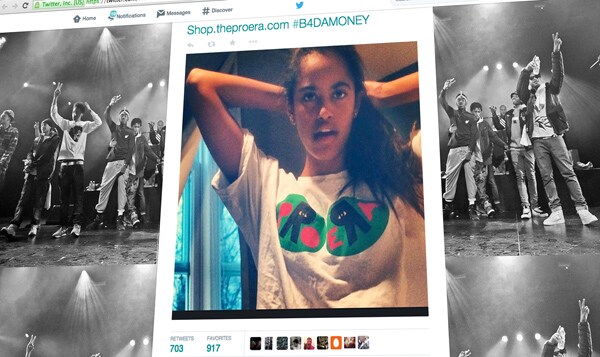 Malia Obama Wearing Hip Hop T-Shirt in Leaked Photo?