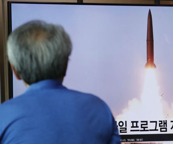 in south korea watching footage of north korean missile launch