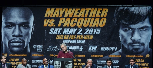 Mayweather-Pacquiao Sells Out in Seconds; Scalpers Selling Tix for $90K