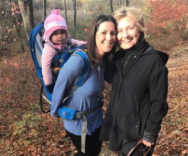 'Heartbroken' Voter Cheered By Meeting Hillary on Walking Trail