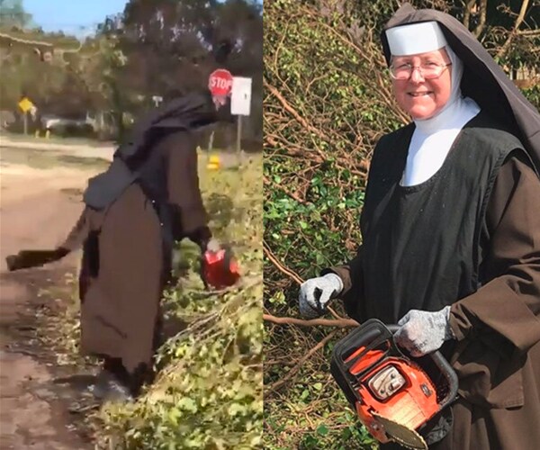 Chainsaw Nun Rips Through Irma Tree Massacre