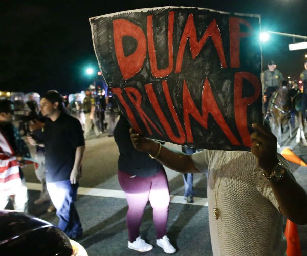 Trump Slips Through Back Door, Avoids Protesters at California GOP Speech