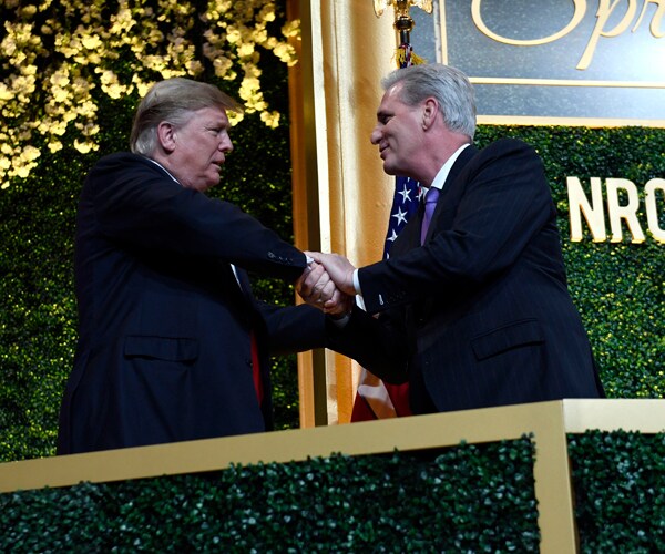 president donald trump and house minority leader kevin mccarthy