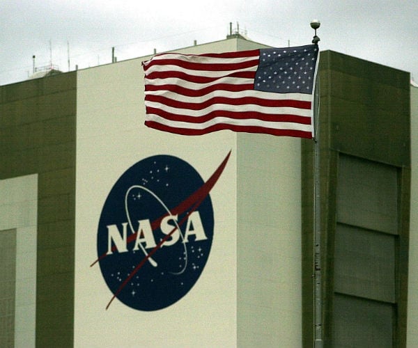 american flag at nasa headquarters