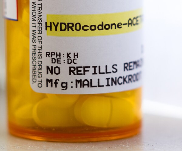 a bottle of hydrocodone