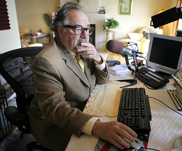 michael savage takes calls from his radio control panel