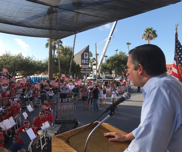 Ted Cruz in July 4th Clash With Healthcare Protesters