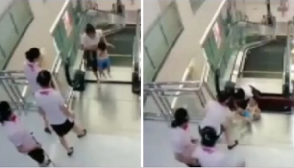 China Escalator Accident: Mom Killed During Collapse Saves Toddler Son