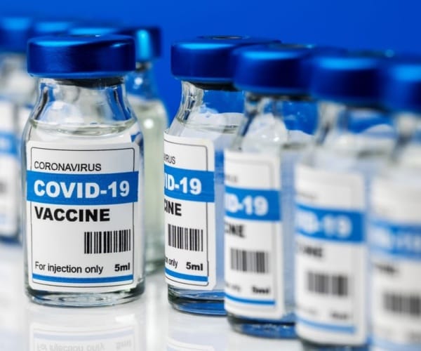 vials of COVID vaccine