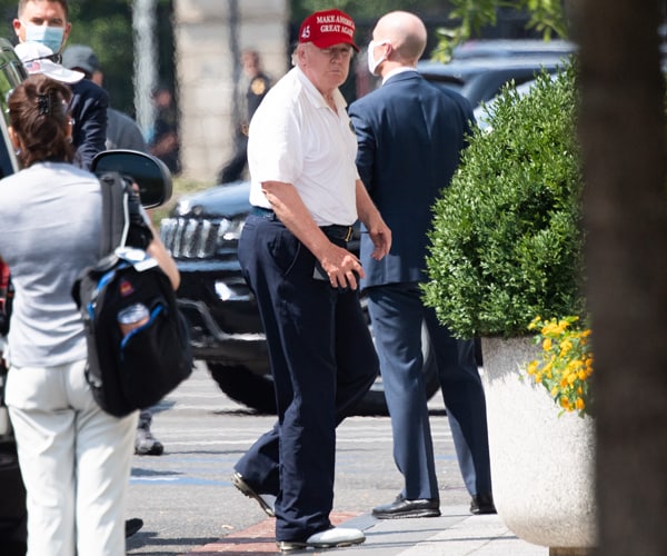 president donald trump at the white house